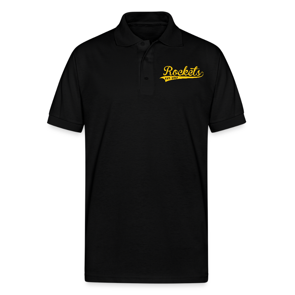 Gildan Unisex 50/50 Jersey Polo - black