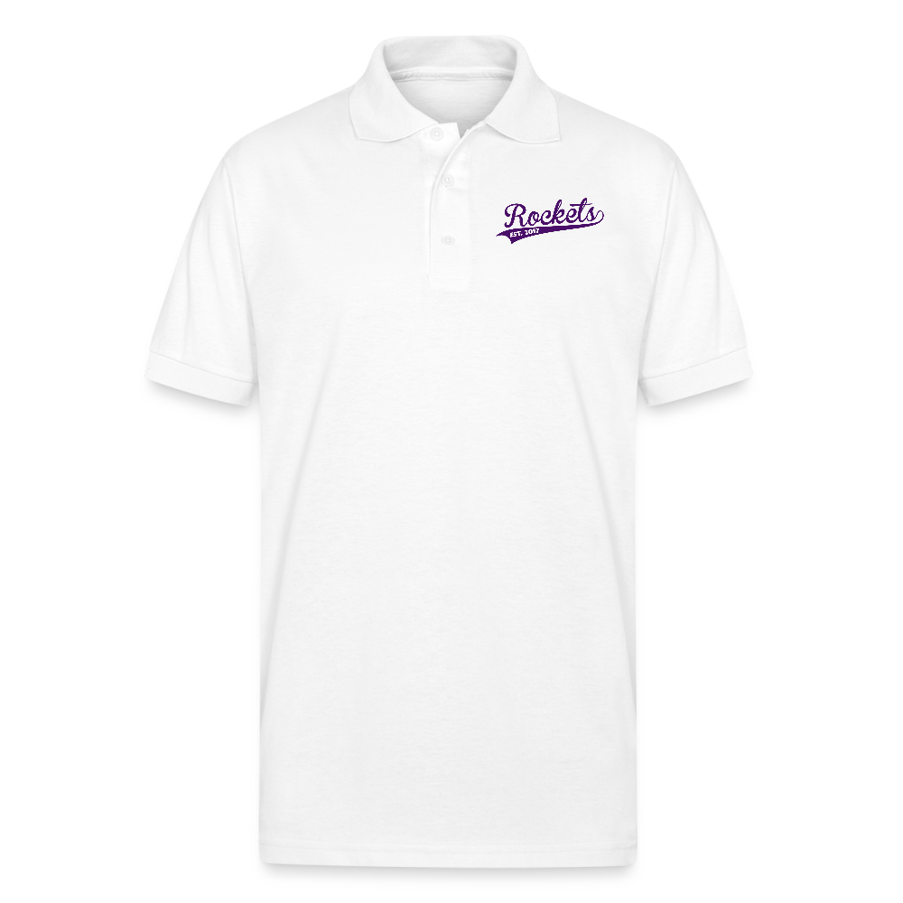 Gildan Unisex 50/50 Jersey Polo - white
