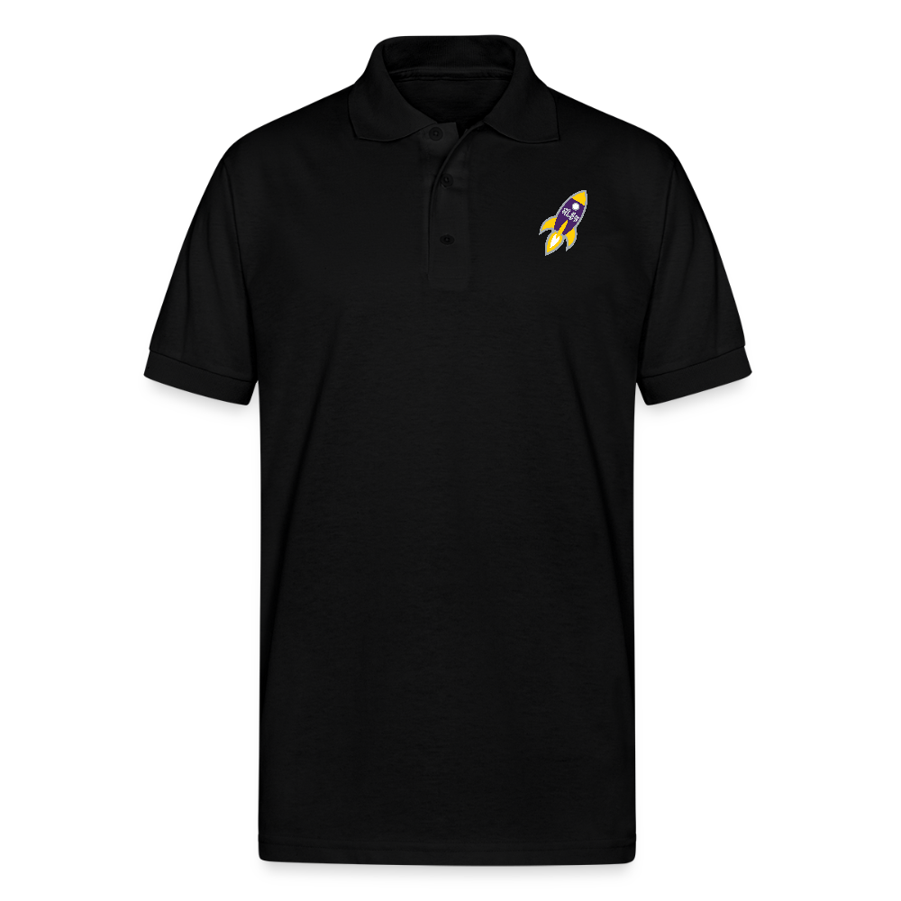 Gildan Unisex 50/50 Jersey Polo - black