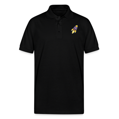 Gildan Unisex 50/50 Jersey Polo - black