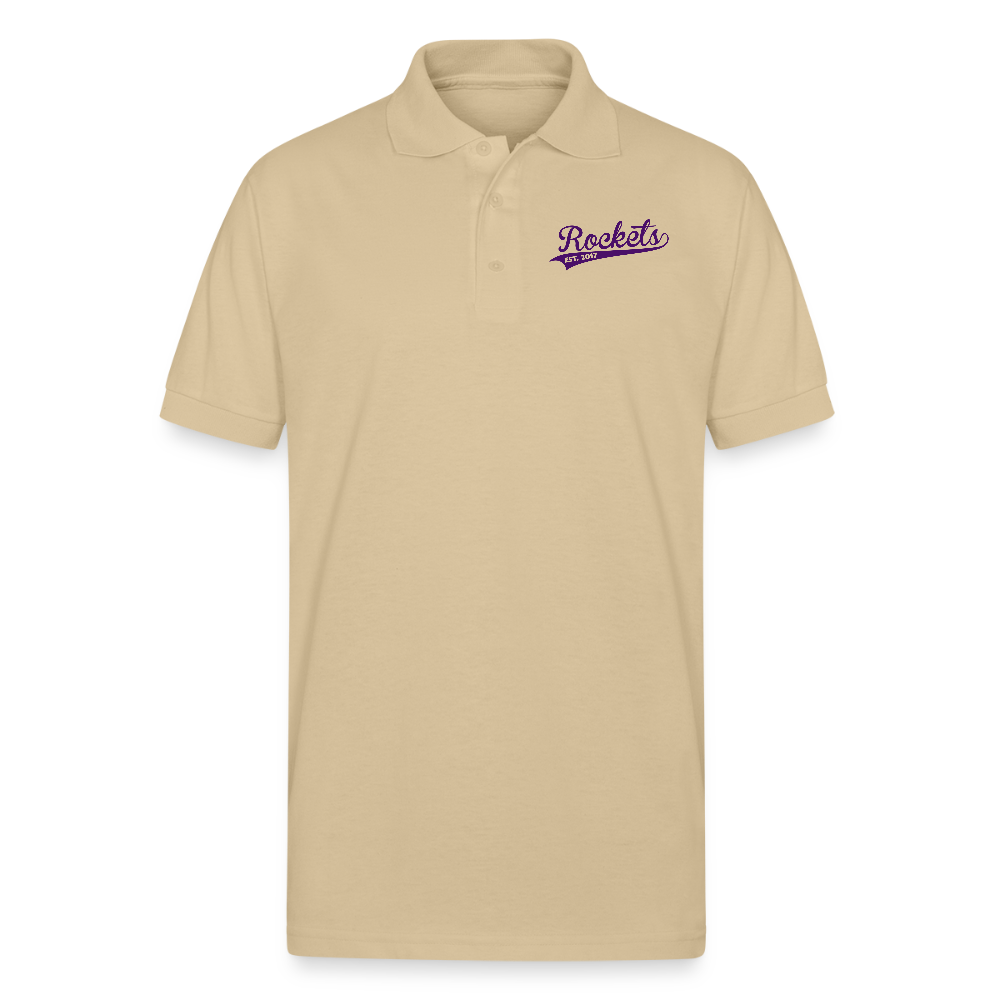 Gildan Unisex 50/50 Jersey Polo - Sand