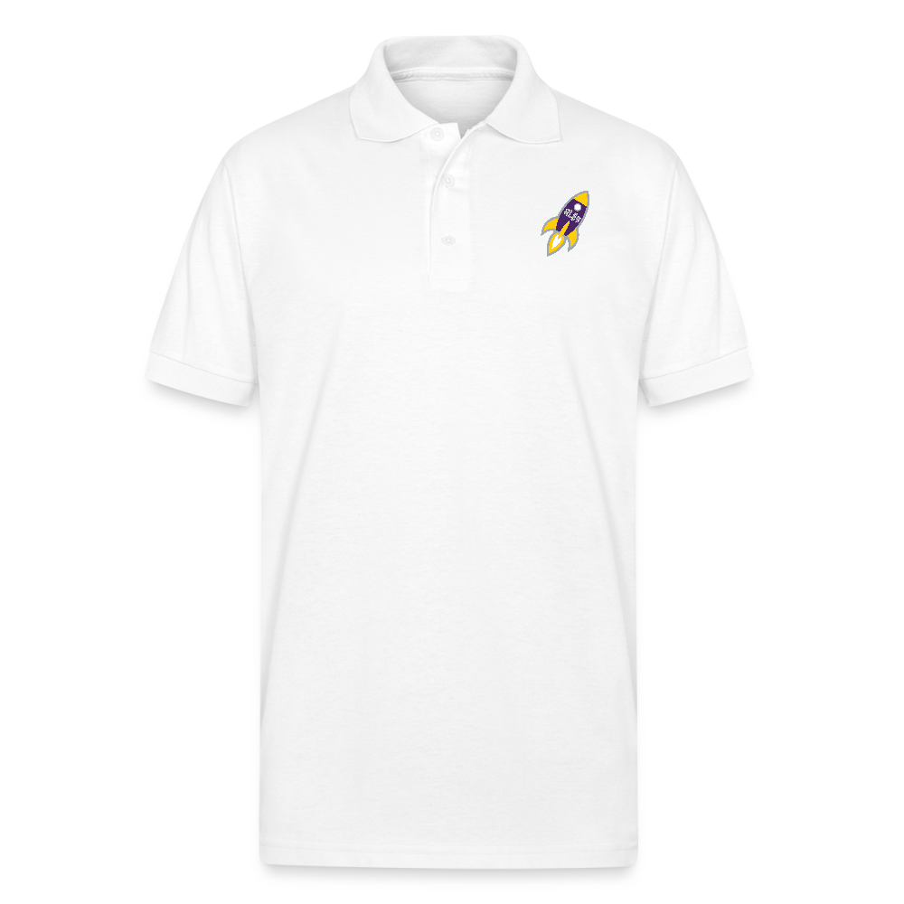 Gildan Unisex 50/50 Jersey Polo - white
