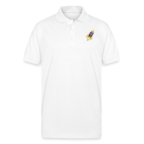 Gildan Unisex 50/50 Jersey Polo - white