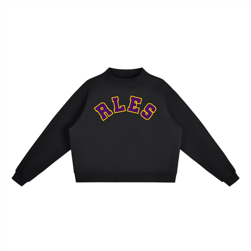 Varsity RLES Mock Neck Crew Fleece